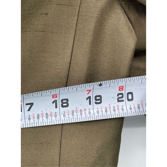 Kasper Blazer Silk Jacket Women's Size 12P‎ 12 Petite Green Jacket Suit New - Picture 8 of 12